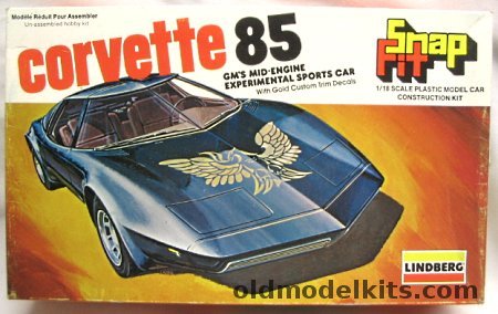 Lindberg 1/18 1985 Corvette Mid-Engine Concept Car, 649 plastic model kit